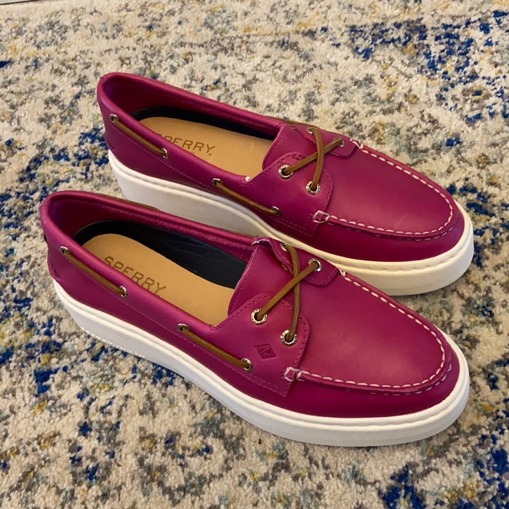NWT SPERRY Platform Boat Shoes